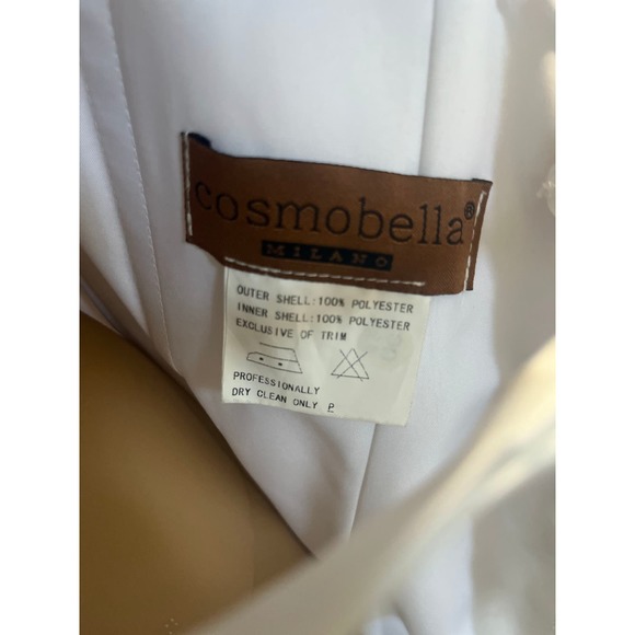 COSMOBELLA Designer Strapless Lace Wedding Dress Mermaid Style Bling Belt - Picture 9 of 10